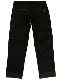 Work Wear Tough Duck WP01 Heavy Duty Flex Duck Cargo Work Pant | Black | Sizes 30 - 44