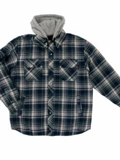 Tough Duck WS06 Fooler Front Quilt Lined Flannel Hooded Shirt | S-3XL 8 Tough Duck WS06 Fooler Front Quilt Lined Flannel Hooded Shirt | S-3XL