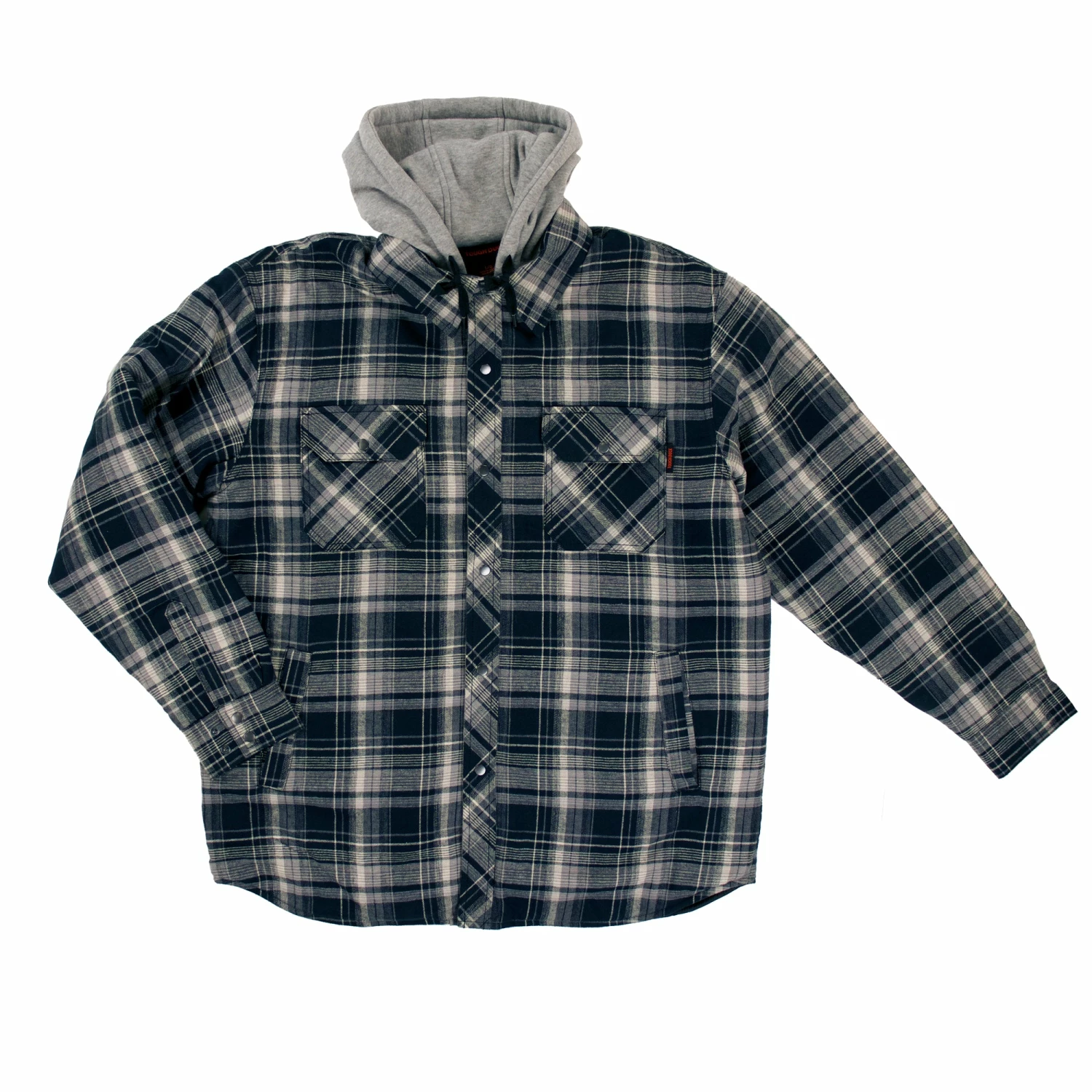 Tough Duck WS06 Fooler Front Quilt Lined Flannel Hooded Shirt | S-3XL 5 Tough Duck WS06 Fooler Front Quilt Lined Flannel Hooded Shirt | S-3XL