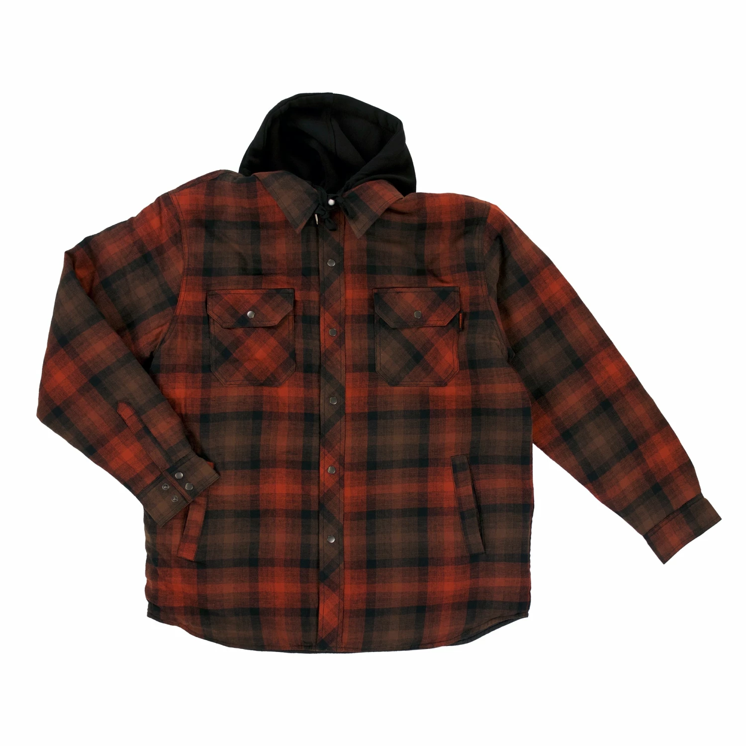 Tough Duck WS06 Fooler Front Quilt Lined Flannel Hooded Shirt | S-3XL 3 Tough Duck WS06 Fooler Front Quilt Lined Flannel Hooded Shirt | S-3XL
