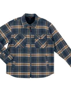 Tough Duck WS15 Zip Front Sherpa Bonded Flannel Jac-Shirt | S-3XL