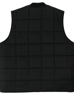 Work Wear Tough Duck WV01 Sherpa Lined Box Quilt Vest | Black | M-3XL