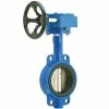New-Line Fittings And Valves Wafer Style Gear Operated Butterfly Valve - EPDM Seal - Wheel Handle