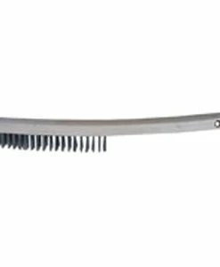 Unex 14" Wire Scratch Brush, Wooden Handle, Stainless Steel Bristles Maintenance Supplies