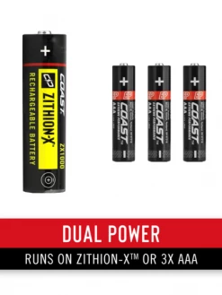 Coast Products Lighting Coast® XP11R Rechargeable Dual-Power LED Flashlight - 2000 Lumens - 220M Beam