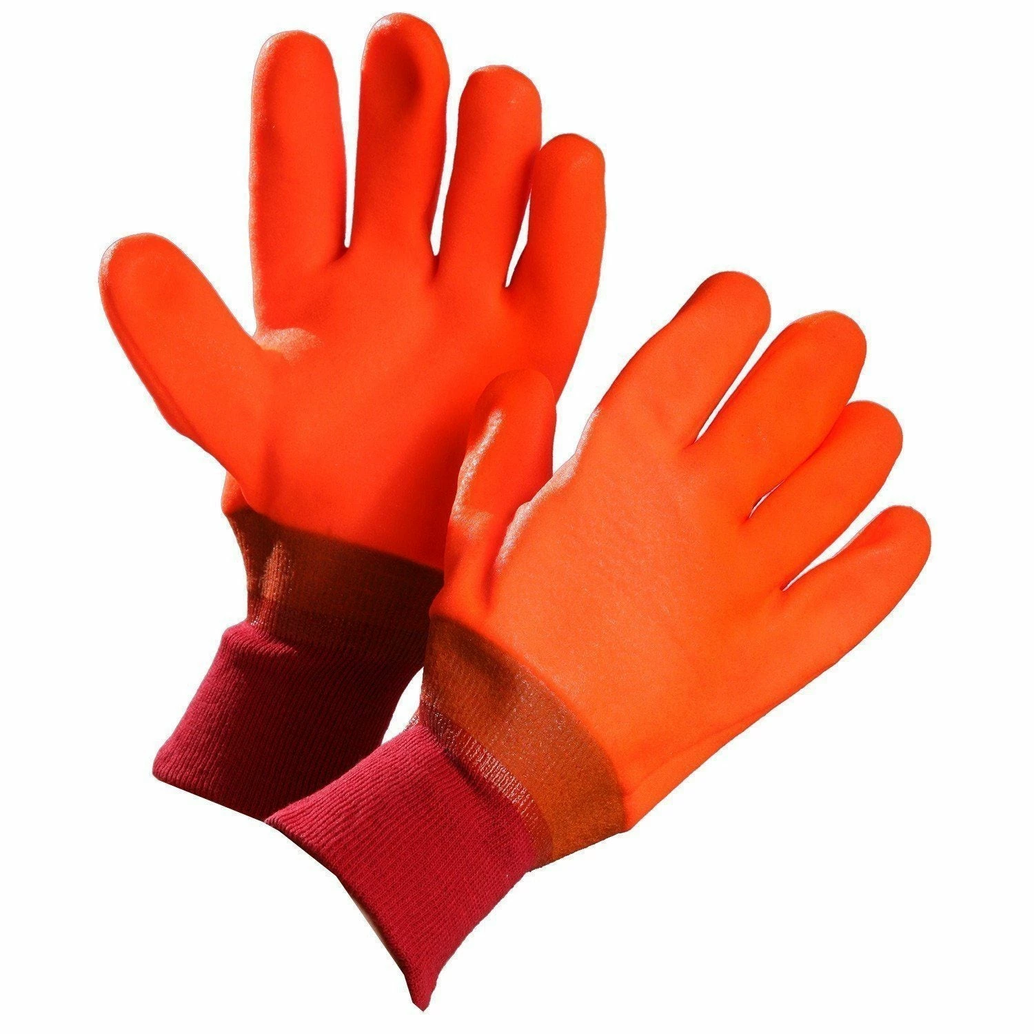 Forcefield Orange PVC Knit Wrist Winter Work Gloves - Pack Of 6 Pairs 3 Forcefield Orange PVC Knit Wrist Winter Work Gloves - Pack Of 6 Pairs