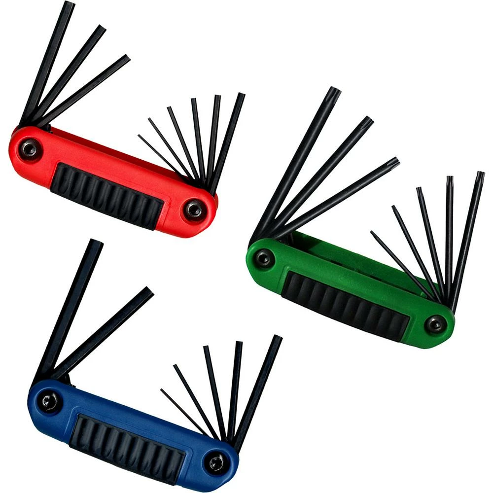 Eklind Metric, Standard & Torx Ergo-Fold Hex Key Set - 3 Pieces Hand Tools 3 Eklind Metric, Standard & Torx Ergo-Fold Hex Key Set - 3 Pieces Hand Tools