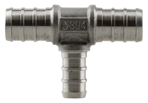 Tubing And Fittings Plumb-Eeze Stainless Steel PEX Tee 3 Tubing And Fittings Plumb-Eeze Stainless Steel PEX Tee