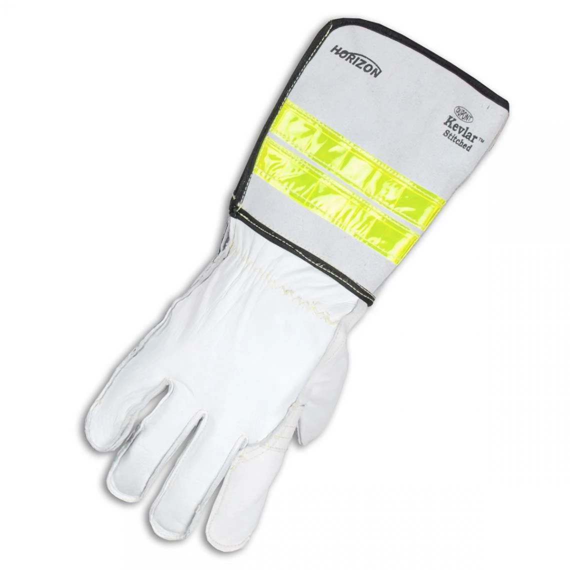 Horizon Linesman Hi-Vis Leather Work Gloves 3 Horizon Linesman Hi-Vis Leather Work Gloves