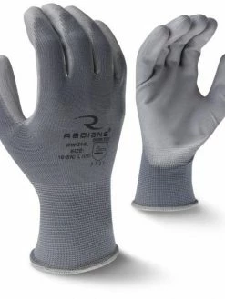 Radians Lightweight Polyester Glove With Polyurethane Palm - Pack Of 12 Pairs Work Gloves