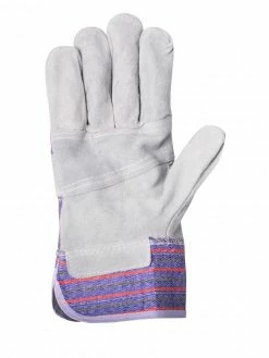 Horizon Cotton Back Cowsplit Palm Leather Work Gloves | Pack Of 12 Pairs
