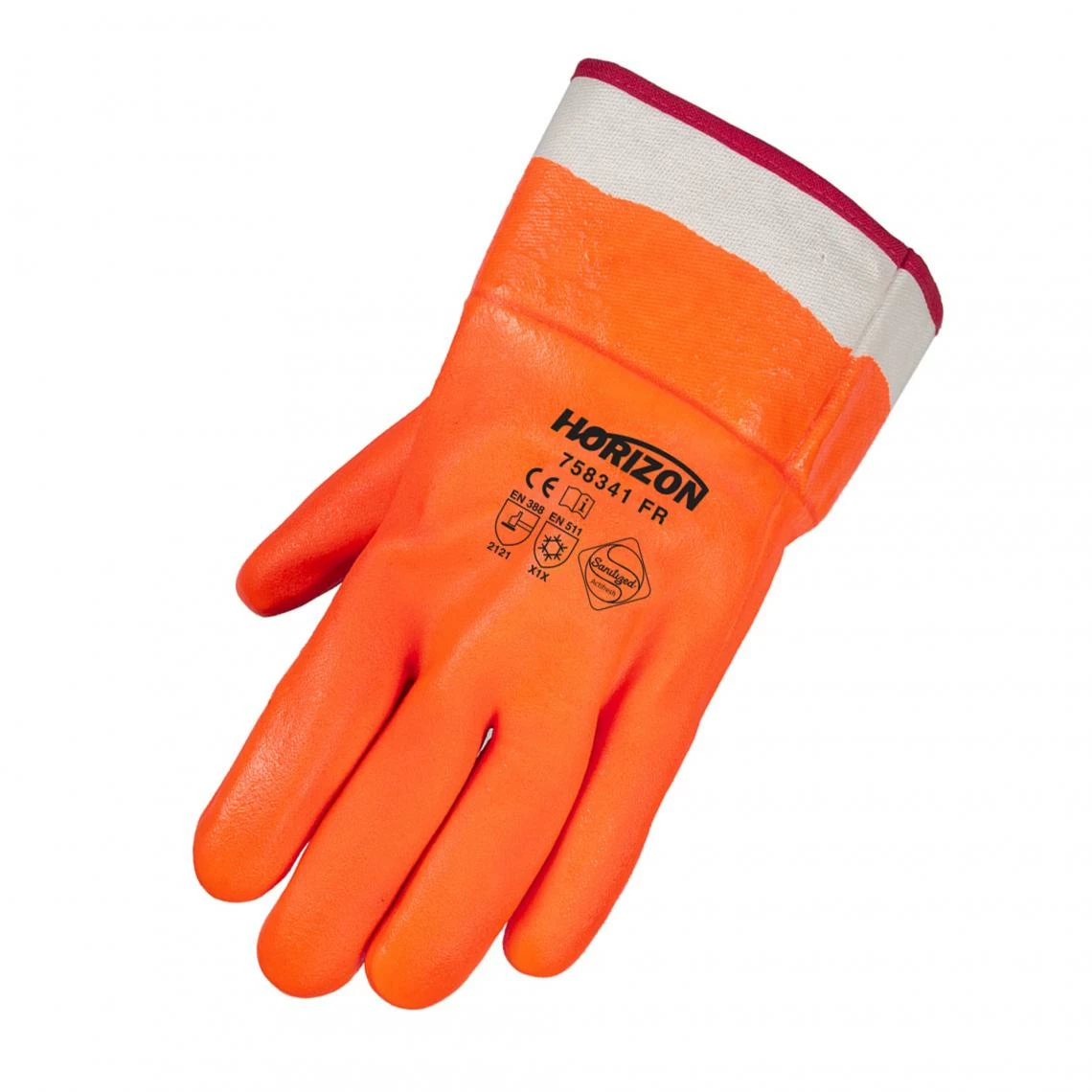 Horizon Winter Lined Orange PVC Safety Cuff Work Gloves | Pack Of 6 Pairs 3 Horizon Winter Lined Orange PVC Safety Cuff Work Gloves | Pack Of 6 Pairs