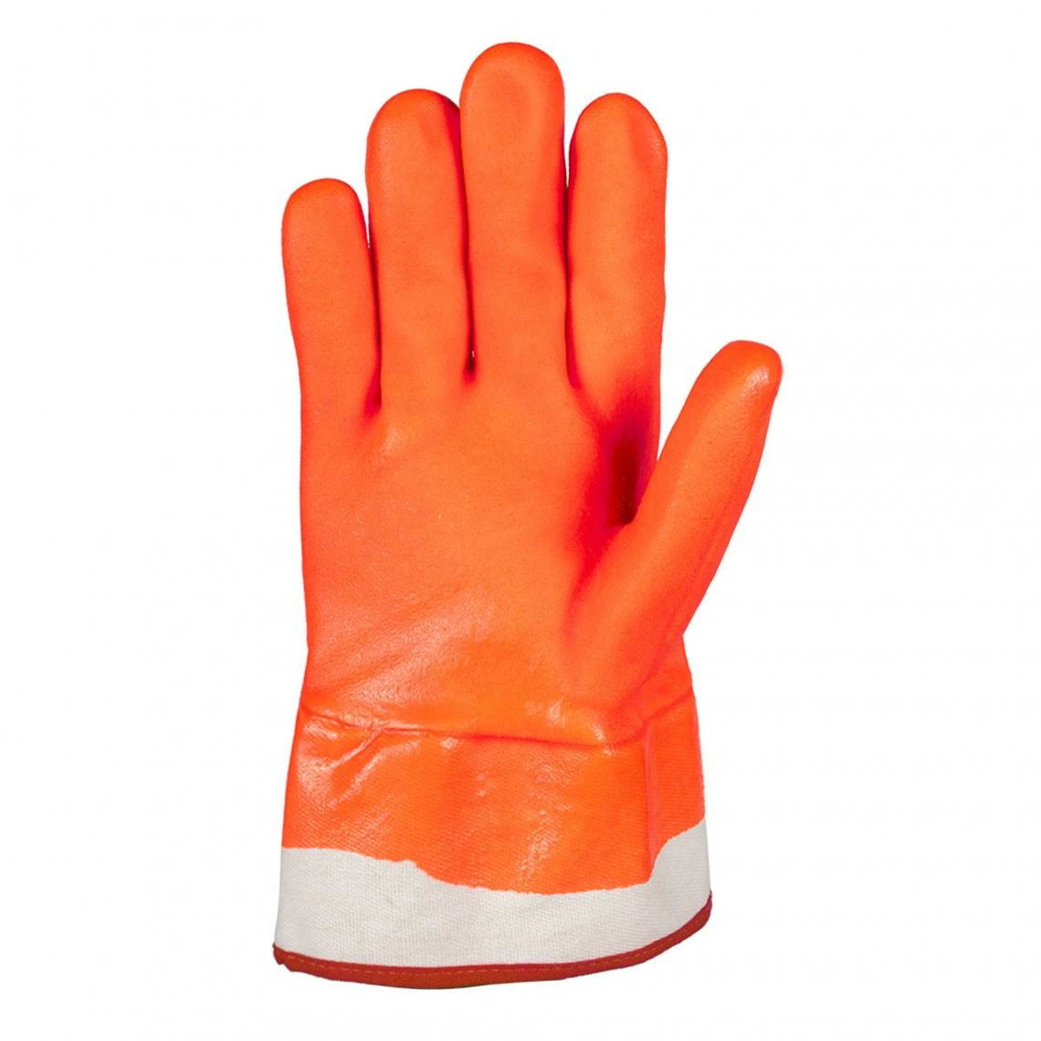 Horizon Winter Lined Orange PVC Safety Cuff Work Gloves | Pack Of 6 Pairs 4 Horizon Winter Lined Orange PVC Safety Cuff Work Gloves | Pack Of 6 Pairs