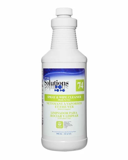 Enviro-Solutions ES74 Spray & Wipe Cleaner (6/case) Cleaning Supplies 3 Enviro-Solutions ES74 Spray & Wipe Cleaner (6/case) Cleaning Supplies