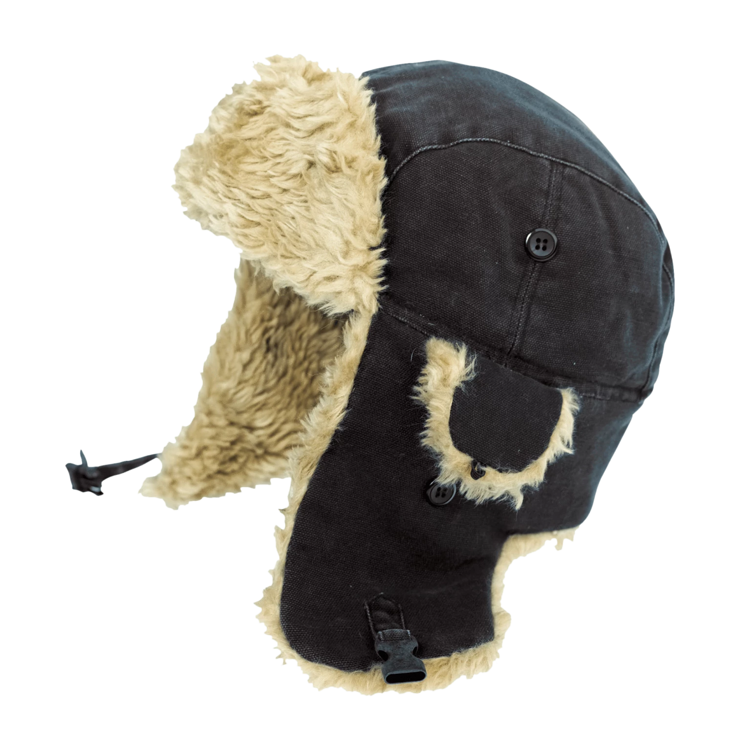 Work Hats Tough Duck Aviator Hat | Black 3 Work Hats Tough Duck Aviator Hat | Black