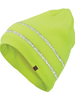 Tough Duck Acrylic Knit Cap W/ Reflective Striping