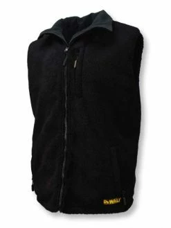 DeWalt Workwear Work Wear DEWALT® Men's Heated Reversible Fleece Vest Kitted With Battery | Sizes S - 3XL