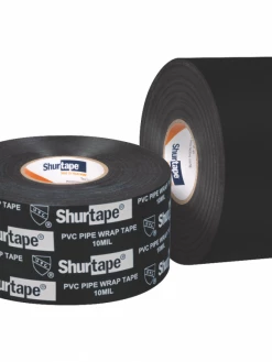 Maintenance Supplies Shurtape PW100 Corrosion-Resistant PVC Pipe Wrap Tape