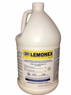Cleaning Supplies Zep Lemonex Concentrated Liquid Disinfectant - 1 Gallon Jug - Case Of 4