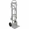 Kleton Material Handling Facility Equipment Convertible Aluminum Hand Truck - Flat Free Wheels - 800 Lbs Capacity