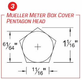 Pipe Tools Trumbull HK-3 Pentagon Hand Key 5 Pipe Tools Trumbull HK-3 Pentagon Hand Key
