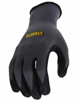 DeWalt Workwear DeWalt DPG76 Poly/Spandex Glove With Foam Nitrile Tread Grip - Pack Of 12 Pairs Work Gloves