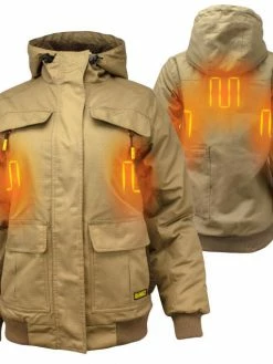 DeWalt Workwear Work Wear DEWALT® Women's Heavy Duty Ripstop Heated Jacket Kitted With Battery | Sizes XS - 2XL