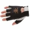 Work Gloves Impacto 401-30 Anti-Impact Pearl Leather Series Half Finger Glove With VEP Impact Protection