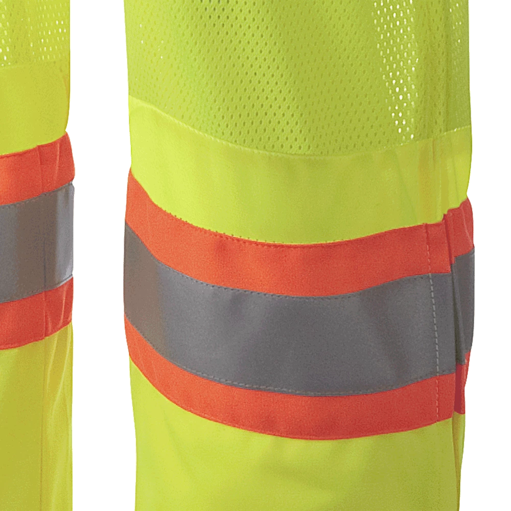 Pioneer Poly Knit Traffic Safety Overall With Breathable Mesh Leg Panels | Yellow | M-4XL 5 Pioneer Poly Knit Traffic Safety Overall With Breathable Mesh Leg Panels | Yellow | M-4XL