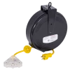 Lighting Startech Steel Retractable Extension Cord Reel - SJTW 14/3 - Triple Outlet - 30 Ft Length 2 Lighting Startech Steel Retractable Extension Cord Reel - SJTW 14/3 - Triple Outlet - 30 Ft Length