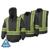 Pioneer Reflective Striped 6 In 1 Winter Work Bomber | XS-5XL Hi-Vis Work Wear