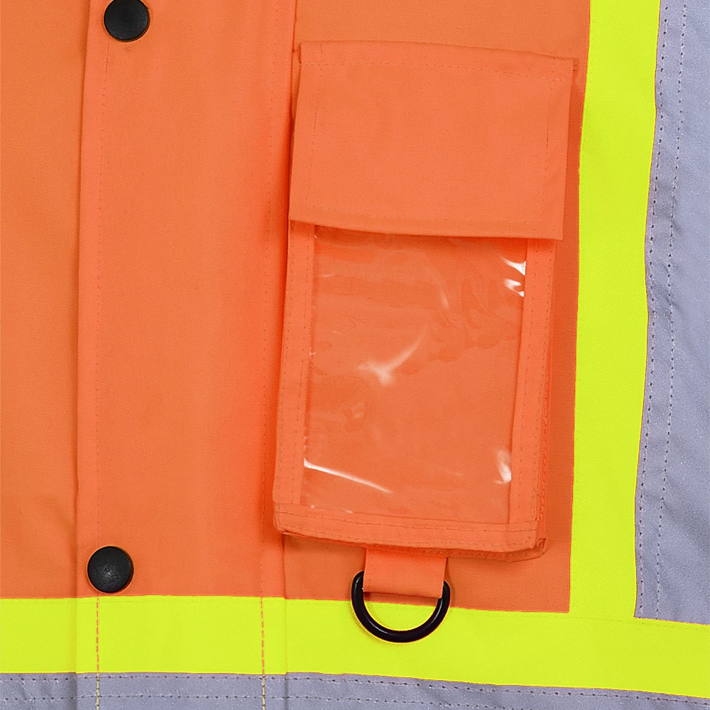 Pioneer Hi-Vis Waterproof Quilted Safety Parka | S-5XL 6 Pioneer Hi-Vis Waterproof Quilted Safety Parka | S-5XL