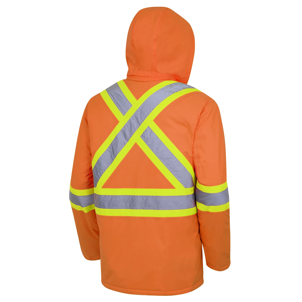 Pioneer Hi-Vis Waterproof Quilted Safety Parka | S-5XL 4 Pioneer Hi-Vis Waterproof Quilted Safety Parka | S-5XL