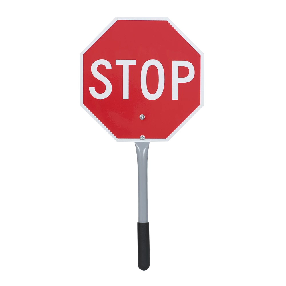 Pioneer Stop/Stop Traffic Paddle - 12" X 12" 3 Pioneer Stop/Stop Traffic Paddle - 12" X 12"