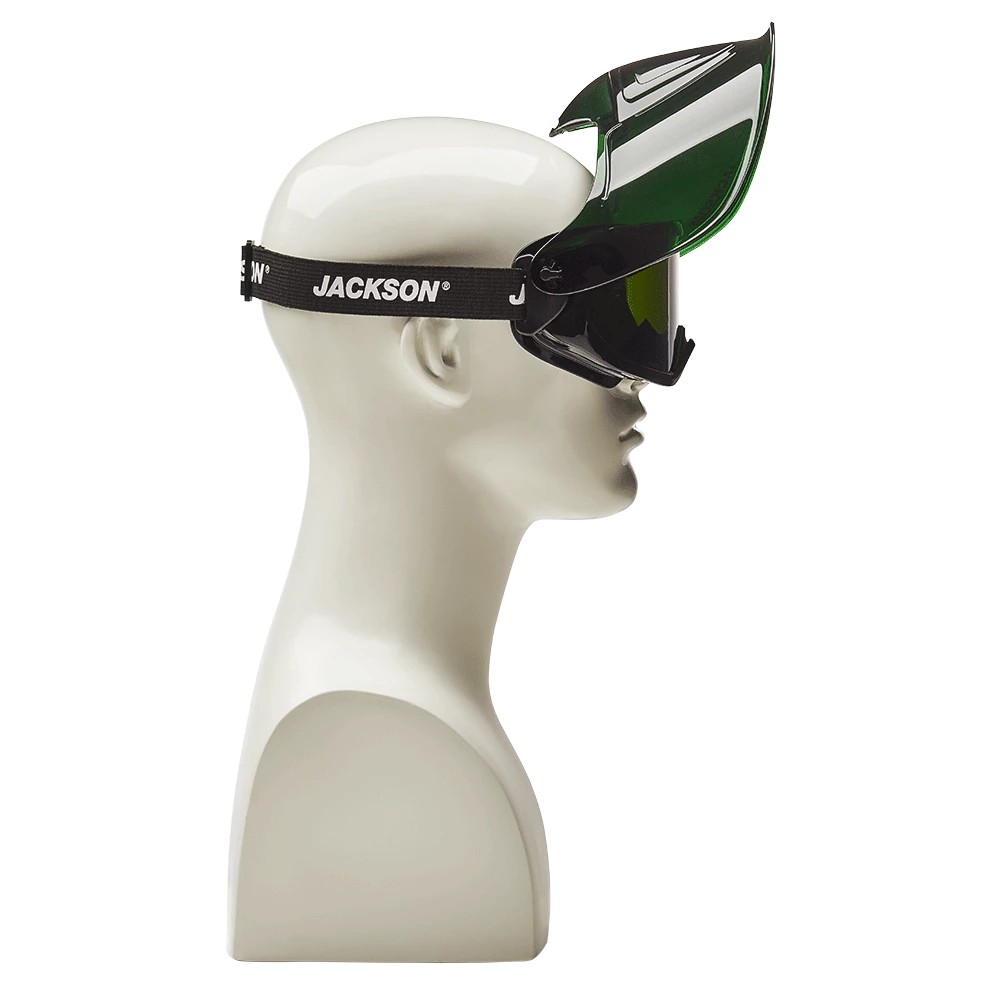 Jackson Safety Jackson GPL550 Series Premium Safety Goggle With Detachable Flip-Up/Flip-Down Face Shield - Shade 5 IR 9 Jackson Safety Jackson GPL550 Series Premium Safety Goggle With Detachable Flip-Up/Flip-Down Face Shield - Shade 5 IR