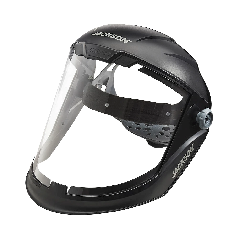 Jackson Safety Jackson Maxview™ Series 370 Speed Dial™ Premium Ratcheting Adjustment Faceshield Kit - Clear Anti-Fog Visor 3 Jackson Safety Jackson Maxview™ Series 370 Speed Dial™ Premium Ratcheting Adjustment Faceshield Kit - Clear Anti-Fog Visor