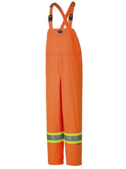 Hi-Vis Work Wear Pioneer 150D Waterproof Hi Vis Safety Bib Pants | XS-5XL