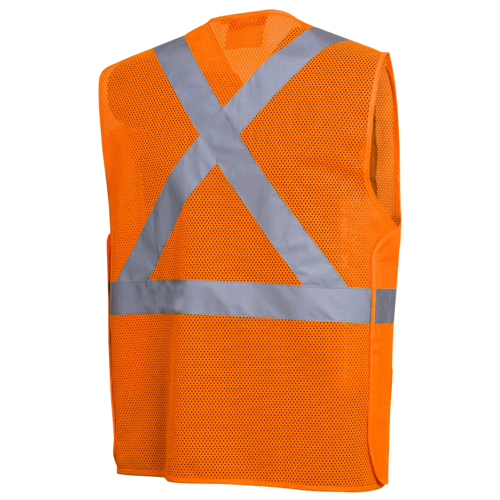 Hi-Vis Work Wear Pioneer Hi Viz Tear-Away Mesh Safety Vest W/ 2" Tape | Sizes Small - 5XL 4 Hi-Vis Work Wear Pioneer Hi Viz Tear-Away Mesh Safety Vest W/ 2" Tape | Sizes Small - 5XL