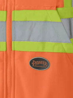 Pioneer Zipper Front Micro-Fleece Hi Vis Hoodie | Orange | Limited Size Selection Hi-Vis Work Wear