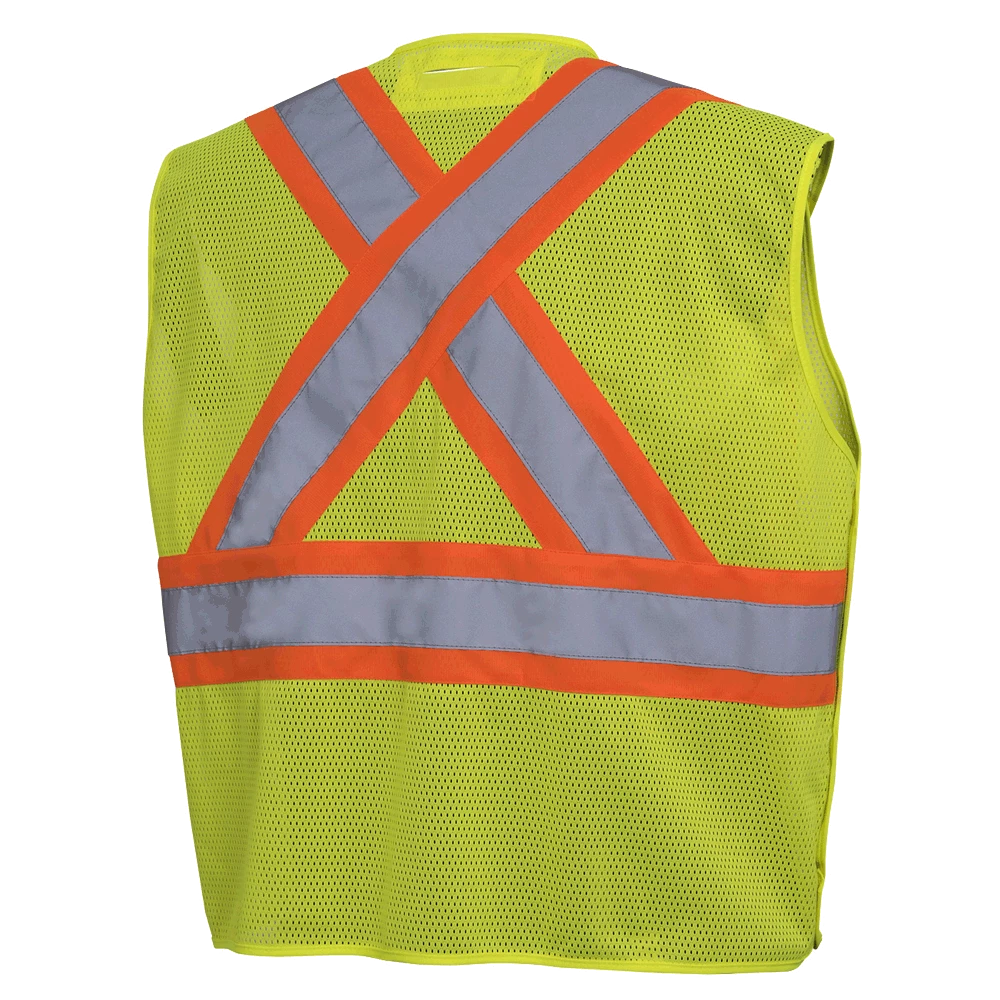 Pioneer Hi Viz Drop Shoulder Safety Vest With Snaps - Poly Mesh | Sizes Small - 5XL 8 Pioneer Hi Viz Drop Shoulder Safety Vest With Snaps - Poly Mesh | Sizes Small - 5XL