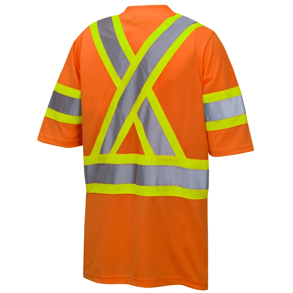 Hi-Vis Work Wear Pioneer Hi Viz Birdseye Safety T-Shirt W/ Tape On Sleeve | Sizes XS - 5XL 8 Hi-Vis Work Wear Pioneer Hi Viz Birdseye Safety T-Shirt W/ Tape On Sleeve | Sizes XS - 5XL