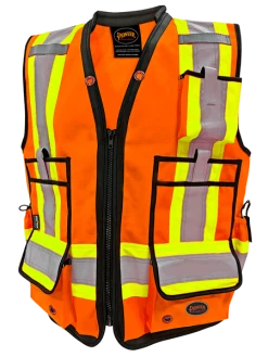 Pioneer Hi Viz 1200D High Denier Surveyor's Vest | Sizes Small - 5XL Hi-Vis Work Wear 14 Pioneer Hi Viz 1200D High Denier Surveyor's Vest | Sizes Small - 5XL Hi-Vis Work Wear