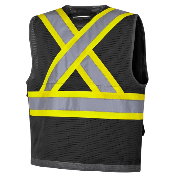 Pioneer "The Rock" Hi Viz Mesh Surveyor's Vest | Sizes Small - 4XL 13 Pioneer "The Rock" Hi Viz Mesh Surveyor's Vest | Sizes Small - 4XL
