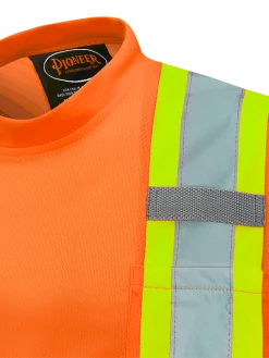 Hi-Vis Work Wear Pioneer Hi Viz Birdseye Safety T-Shirt W/ Tape On Sleeve | Sizes XS - 5XL 16 Hi-Vis Work Wear Pioneer Hi Viz Birdseye Safety T-Shirt W/ Tape On Sleeve | Sizes XS - 5XL