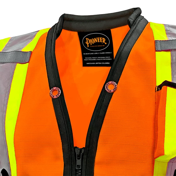 Pioneer Hi Viz 1200D High Denier Surveyor's Vest | Sizes Small - 5XL Hi-Vis Work Wear 8 Pioneer Hi Viz 1200D High Denier Surveyor's Vest | Sizes Small - 5XL Hi-Vis Work Wear