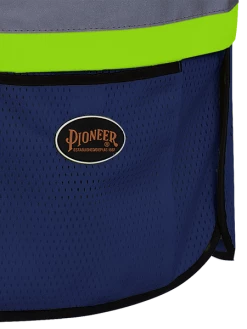 Hi-Vis Work Wear Pioneer Hi Viz Safety Tear-Away Poly Mesh Vest - One Size Fits Most