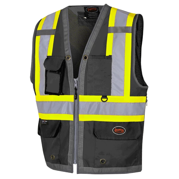 Pioneer "The Rock" Hi Viz Mesh Surveyor's Vest | Sizes Small - 4XL 12 Pioneer "The Rock" Hi Viz Mesh Surveyor's Vest | Sizes Small - 4XL