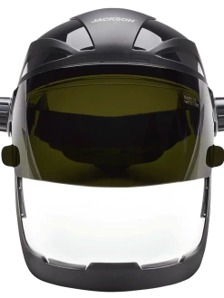 Jackson Safety Jackson Quad™ 500 Supreme Multi-Purpose Face Shield Kit With 370 Speed Dial™ Ratchet System - Clear Anti-Fog Window With Flip-Up IR Visor
