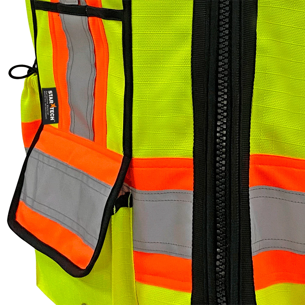 Pioneer Hi Viz 1200D High Denier Surveyor's Vest | Sizes Small - 5XL Hi-Vis Work Wear 5 Pioneer Hi Viz 1200D High Denier Surveyor's Vest | Sizes Small - 5XL Hi-Vis Work Wear