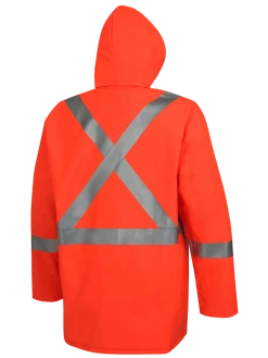 Pioneer 576J FR Poly/PVC Hi Vis Rain Suit | Orange | S-4XL Hi-Vis Work Wear